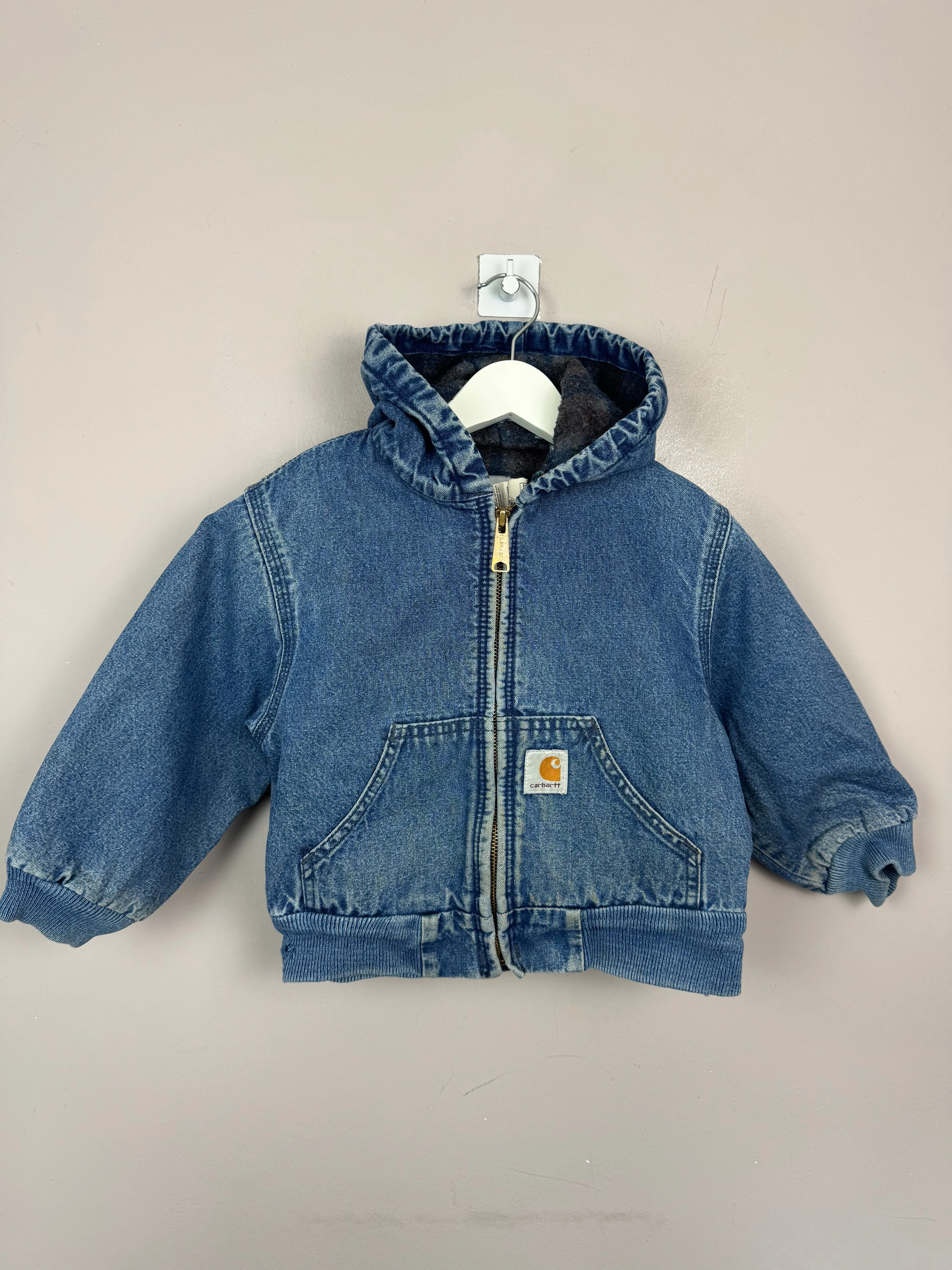 Carhartt Denim Hooded Jacket 4y
