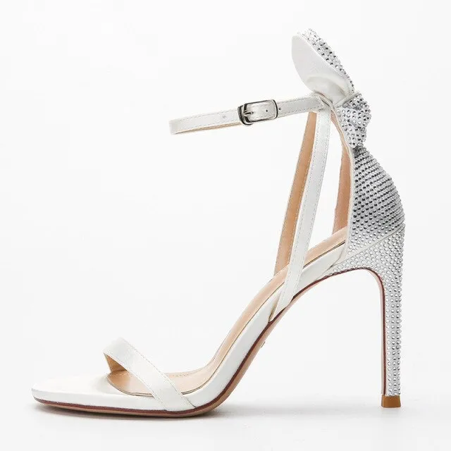 Fashion Rhinestone Back High Heels Sandals