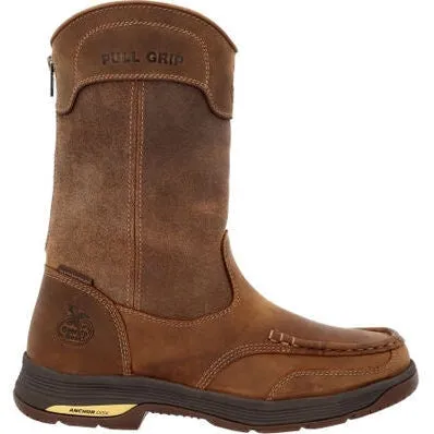 Georgia Men's Athens Superlyte Waterproof Pull On AT Work Boot -Brown- GB00550