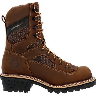 Georgia Men's Ltx Logger 9" Comp Toe Waterproof Work Boot -Brown- GB00617