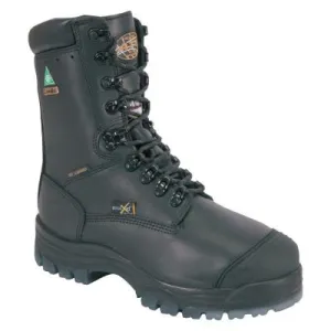 Honeywell 45 Series Leather 8 in Thermal Lace-Up Composite Toe Boots, Size 6, Black, 45680C-BLK-060