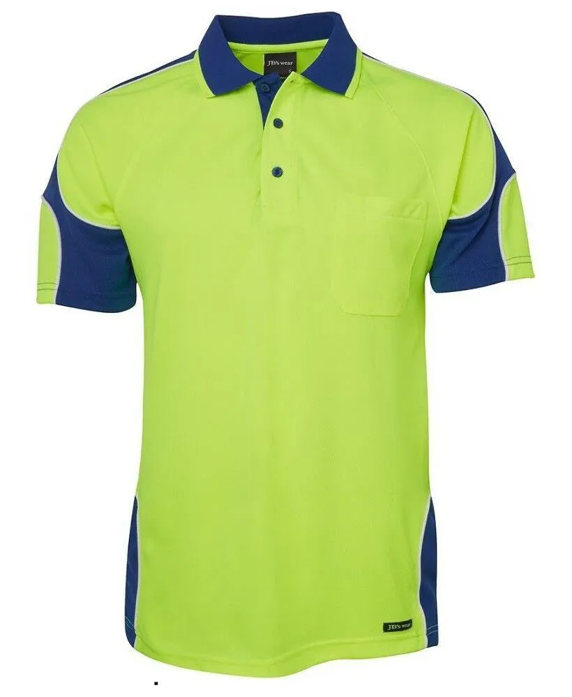 JBs Hi Vis Arm Panel Polo