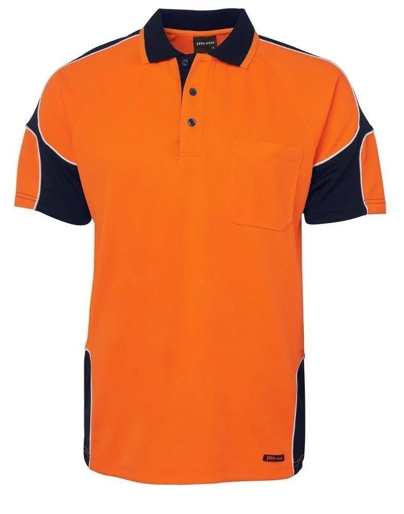 JBs Hi Vis Arm Panel Polo
