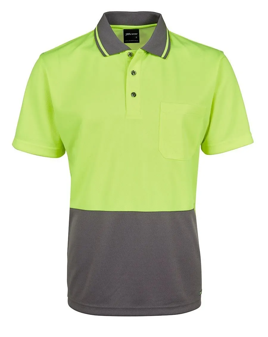 JBs Hi Vis Non Cuff Traditional Polo