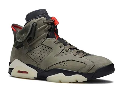 Jordan Air 6 Retro (Medium Olive/Black-Sail/Univer 9.5)