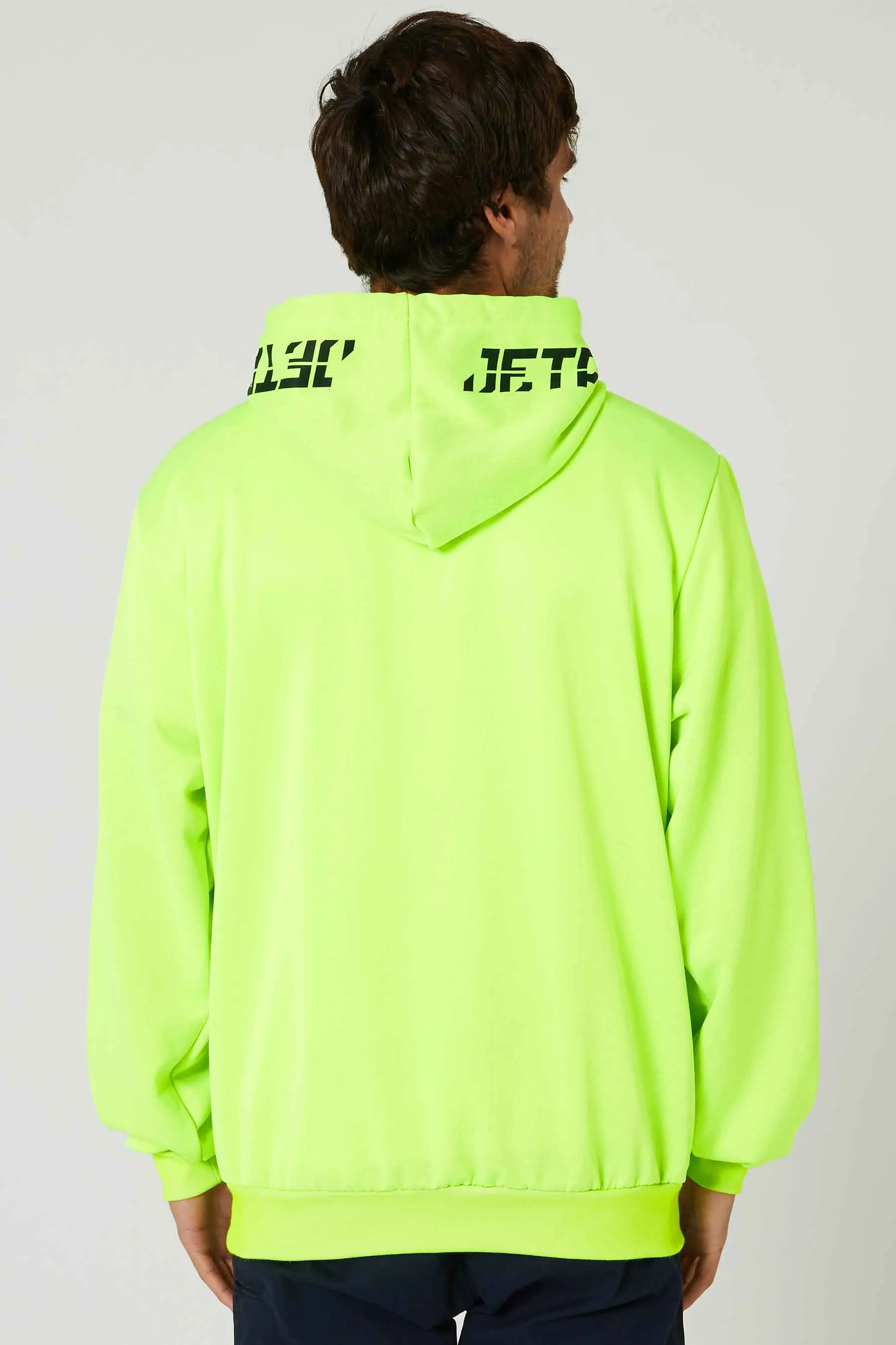 JP Sparked Mens Pullover Hoodie - Hi Vis Yellow