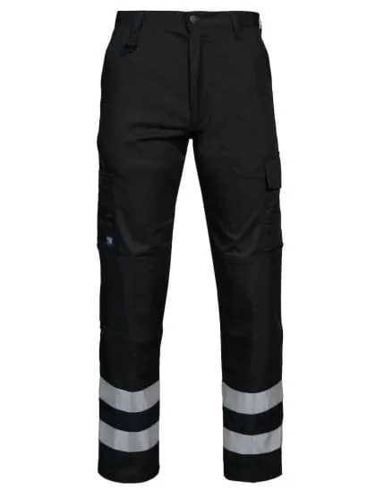 Projob High Visibility Work Trousers with Knee Pad Pockets 2517
