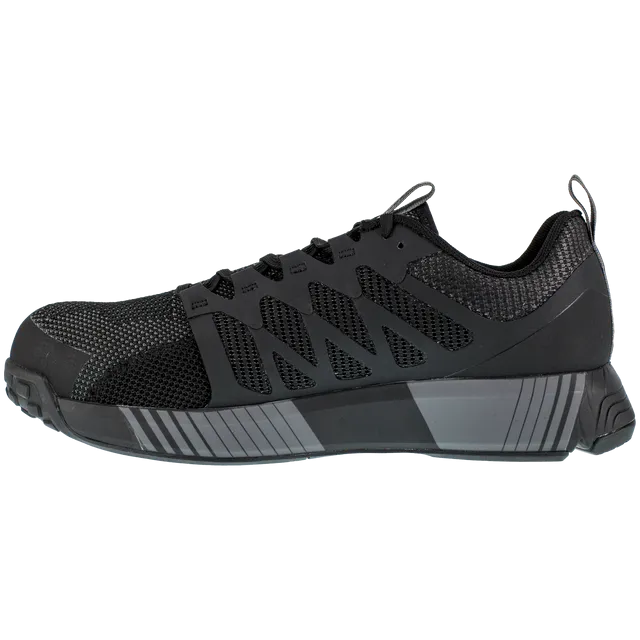 Reebok Women's Fusion Flexweave Comp Toe Athletic Work Shoe - Black - RB431
