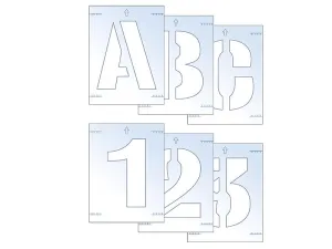 Scan Letter & Number Stencil Kit 100Mm