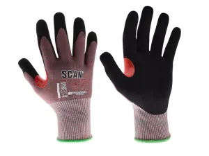 Scan Nitrile Palm Cut F Gloves - M (Size 8)